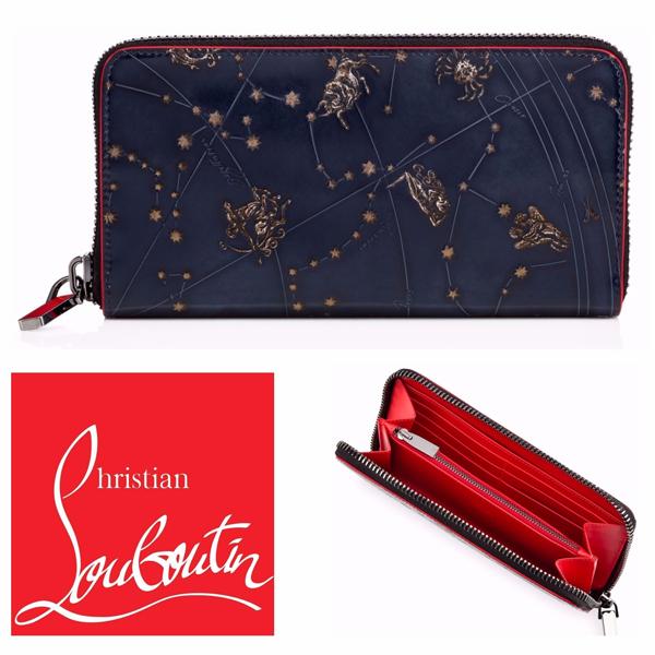 [Christian Louboutin] ラウンドジップ 星座柄 長財布 関送込 7102018